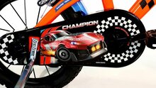 Kinderfiets 16 inch Hot Wheels oranje met zijwieltjes - Dino Bikes