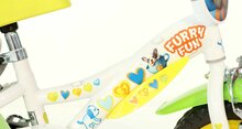Kinderfiets 12 inch Dino Bikes Furry Fun met zijwieltjes