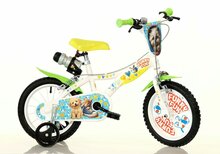 Kinderfiets 14 inch Dino Bikes Furry Fun met zijwieltjes