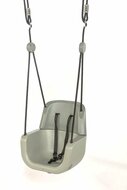 Babyzitje schommel 3-in-1 meegroeiend met gordel groen/lichtgroen