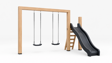 Houten schommel Douglas | Lilo 400cm - RVS duikelstang