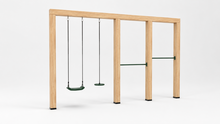 Houten schommel Douglas | Lilo 400cm - Donkergroen duikelstang
