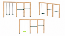 Houten schommel Douglas | Lilo 350cm - Donkergroen duikelstang
