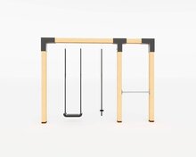 Houten schommel Douglas | Anna 300cm - Groen duikelstang