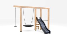 Houten schommel Douglas | Nemo Antraciet duikelstang