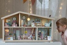 Lundby schoonmaakset poppenhuis - wasmachine, stofzuiger en wasmand
