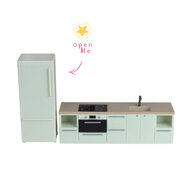 Lundby poppenhuiskeuken met koelkast mintgroen (schaal 1:18)