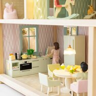 Lundby poppenhuiskeuken met koelkast mintgroen (schaal 1:18)
