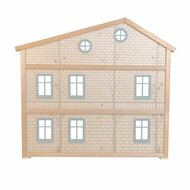 Houten poppenhuis Lundby Wonder 3 verdiepingen met trappen 66cm