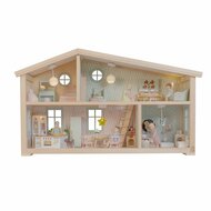 Houten poppenhuis Lundby Star met 2 verdiepingen en trap (66 cm)