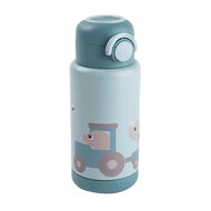 Done by Deer Ge&iuml;soleerde Drinkfles Tiny Farm - Blauw