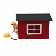 schleich FARM WORLD Hondenhok met Golden Retrievers 42722