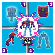 MrBeast Lab Hybrid Spider vs Energy Panther Actiefiguren