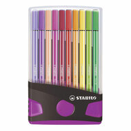 STABILO Pen 68 ColorParade Viltstiften Roze Antraciet - 20dlg.