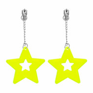 Oorbellen Neon Geel