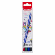 Bruynzeel Fineliner Set 4 Kleuren