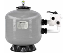 Zandfilter sidemount 8m&sup3; W'eau S-450 glasvezelversterkt &Oslash;450mm