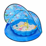 Schelp zandbak met UV-tent 87x78cm en opbergtas vanaf 18 mnd