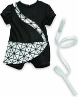 Poppenkleding skater outfit met lint voor 36 cm poppen Corolle