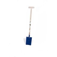 Rechte schep 90 cm met steel, blauw