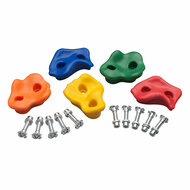 Klimstenen set 5 stuks middelgroot met montagemateriaal