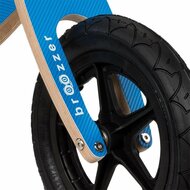 Houten loopfiets 12 inch Broozzer - verstelbaar frame - blauw