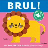 Geluidenboek wilde dieren met flapjes - Wat hoor ik daar? Brul!