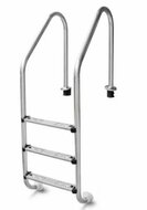 RVS 304 zwembadtrap 4 treden met antislip, 115-150 cm diepte