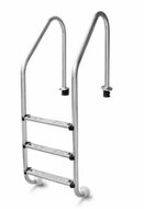 Zwembadtrap RVS 304 met 3 treden en antislip profiel (90-115 cm)