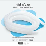 Zwembadslang 38 mm x 9 meter wit - inkortbaar per meter