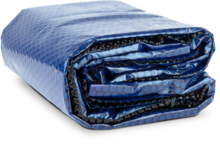 Zwart solar zwembadzeil ovaal 915 x 460 cm - W'eau Premium