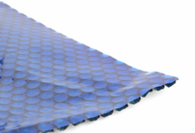 Solar zwembadzeil rechthoekig 488x244 cm zwart/blauw W'eau