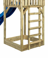 Houten Speeltoren Lisa met Glijbaan - Blauw