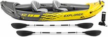 2-persoons opblaasbare kajak 312 cm met peddels en pomp - Intex Explorer K2