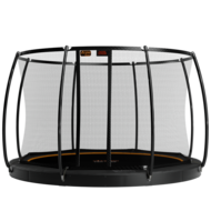 Avyna Trampoline FlatLevel &Oslash;365 met veiligheidsnet | Zwart