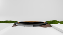 Avyna Trampoline FlatLevel &Oslash;430 | Zwart
