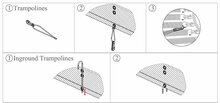 Afdekhoes voor trampoline 380x255 (238) | Groen