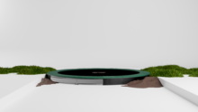 Avyna Trampoline FlatLevel &Oslash;365 | Groen