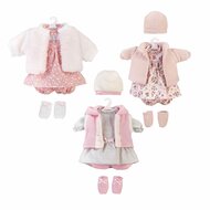 Llorens poppenkledingset 35 cm jurk, vest en accessoires Elena