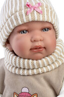 Llorens Babypop Tina 44 cm met Huilgeluid, Zacht Stoffen Lijfje