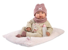 Llorens Babypop Tina 44 cm met Huilgeluid en Beertje