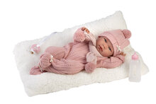 Llorens Babypop Nica 40 cm met Kussen en Roze Outfitje
