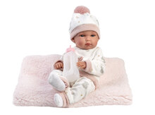 Llorens Babypop Bimba 35 cm Vinyl roze met kussen