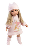 Llorens Pop Elena 35 cm met Blond Haar en Roze Outfit