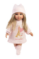 Llorens Pop Elena 35 cm met Blond Haar en Roze Outfit