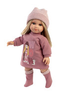 Llorens Pop Elena 35 cm blond haar roze winterkleding