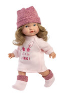 Llorens Babypop Valeria 28 cm met Vinyllichaam en Roze Outfit