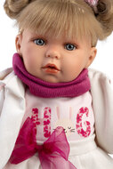 Llorens Huilpop Julia 42 cm met Geluid en Stoffen Lichaam