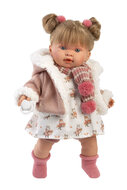Llorens Huilpop Alexandra 42 cm met Geluid en Stoffen Lichaam