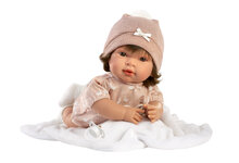 Babypop met Huilgeluid 42 cm - Llorens Carla met Dekentje